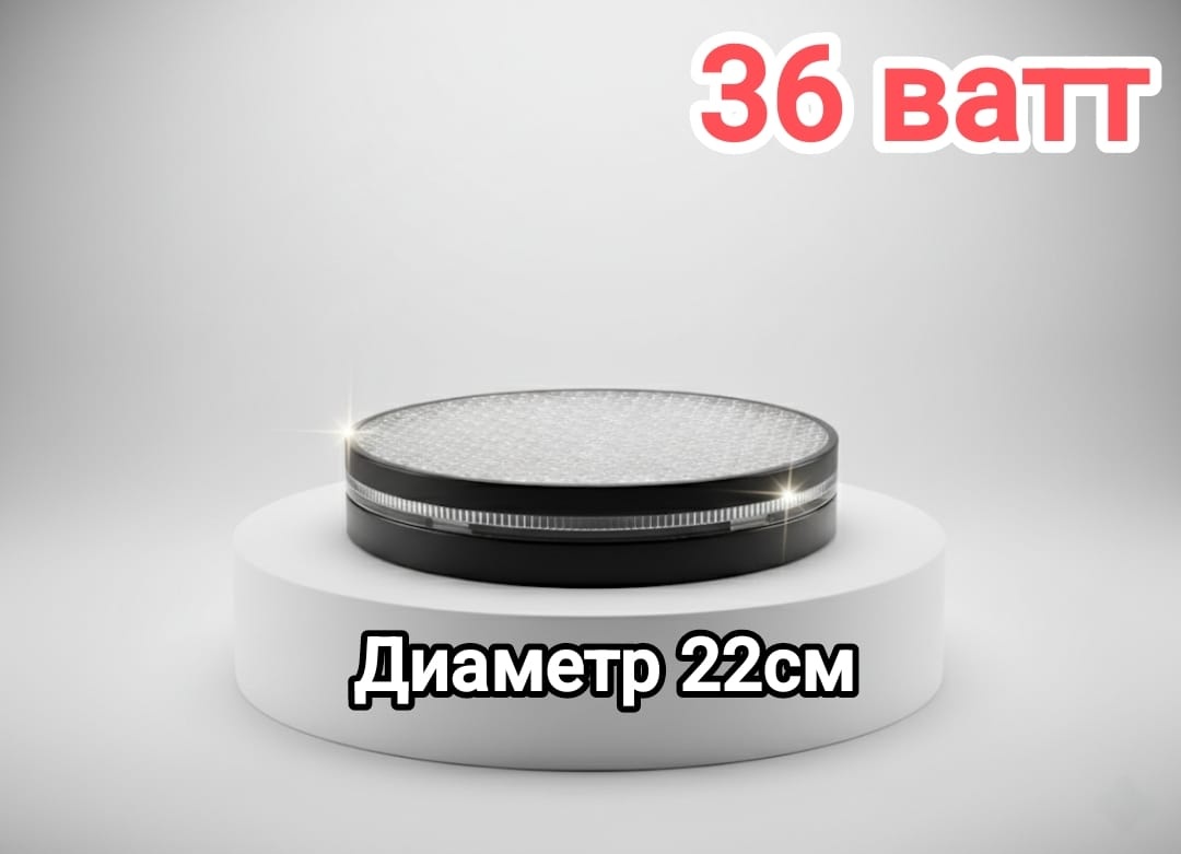 Светильник настенно-потолочный LOBRUN T10 36 Вт черный