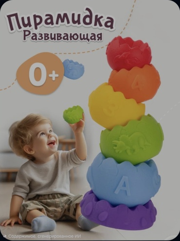 Пирамидка LIMMPO KIDS Развивающие игрушки