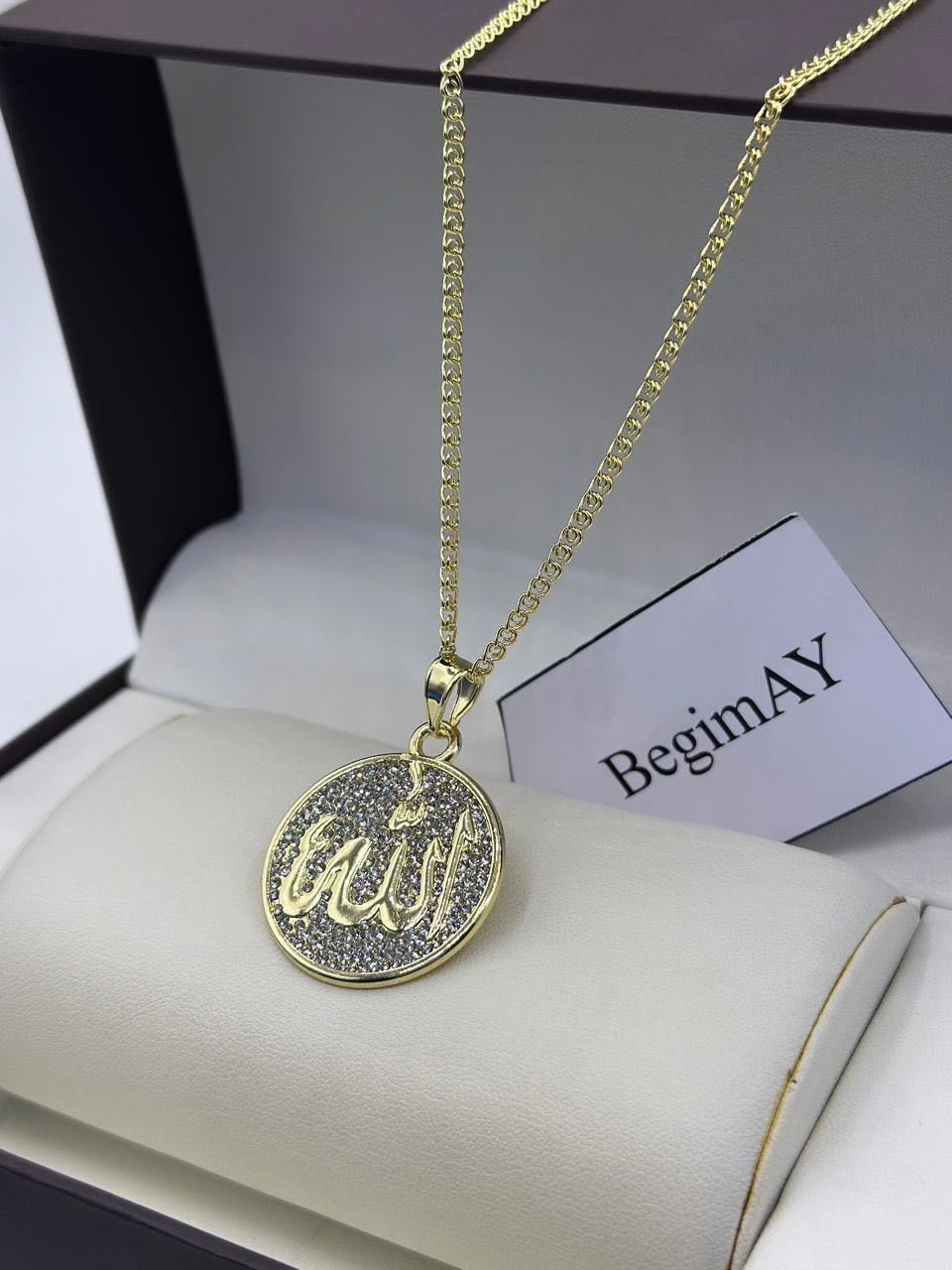 Цепь BegimAY длина 50 см медицинское золото без вставок