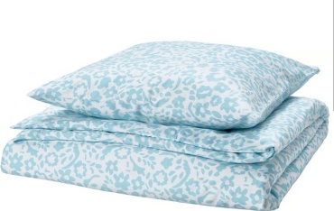 Комплект IKEA Cymbalblomma евростандарт полиэстер, 1 наволочка: 80x80 см
