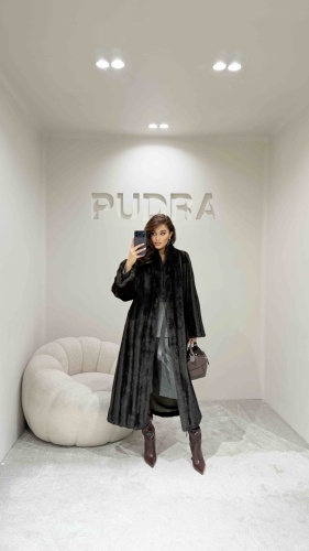 Шуба Pudra_kz коричневый