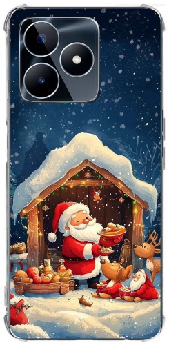 Чехол Qeeca для Realme C61 рисунок