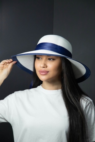 Шляпа CAPPELO размер 56, белый, синий