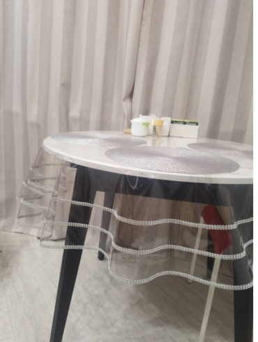 Клеенка Sezim Home 180x180 см, силикон, 1 шт