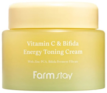 Farmstay крем Vitamin C & Bifida Energy Toning Cream Осветляющий Лифтинг Крем для Лица 100ml для лица 100 мл