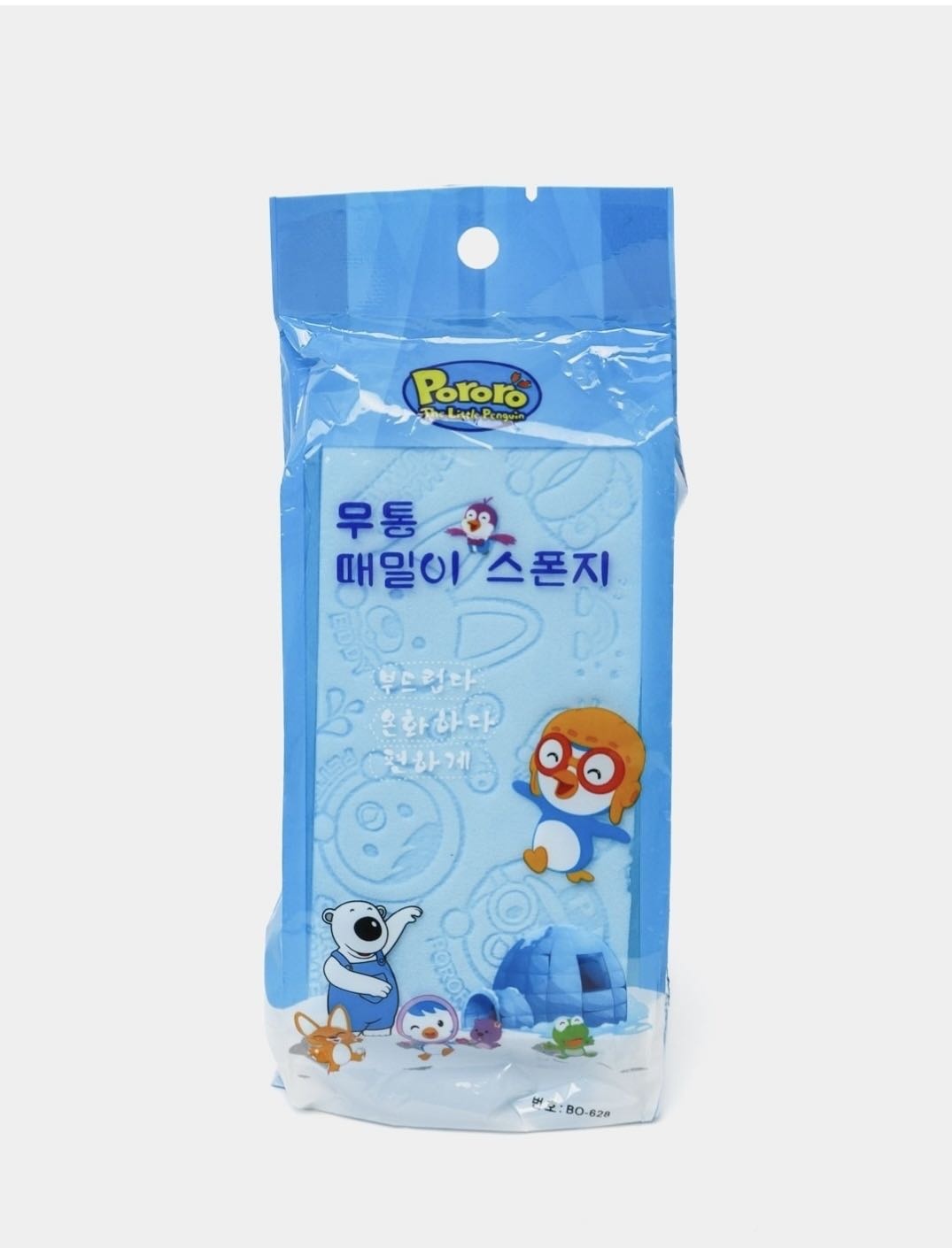 Pororo губка для тела, универсальное голубой 1 шт