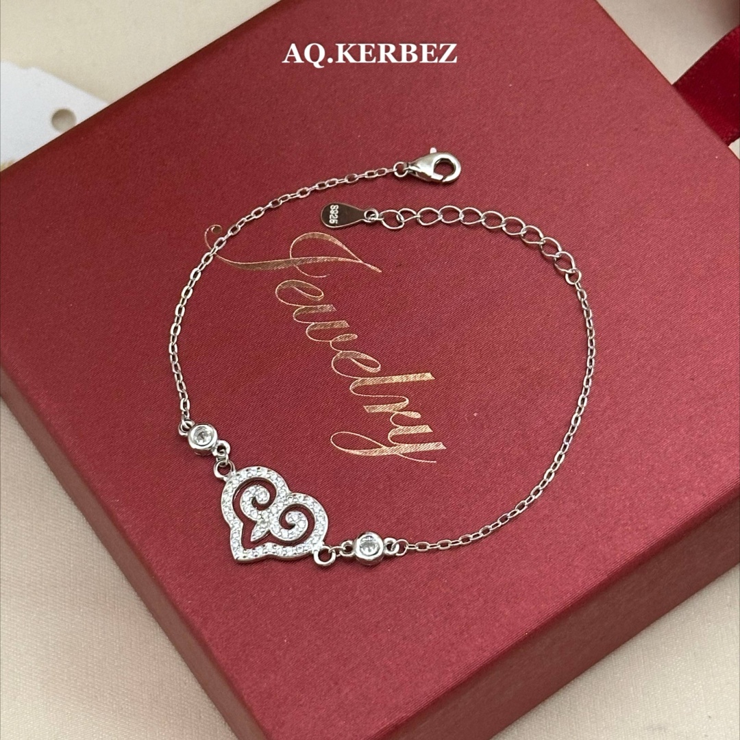 AQ.KERBEZ JYREK BILEZIK длина 18 см, вес 3 г серебро, плетение якорное