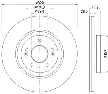 Диски Nisshinbo передние ND6115K