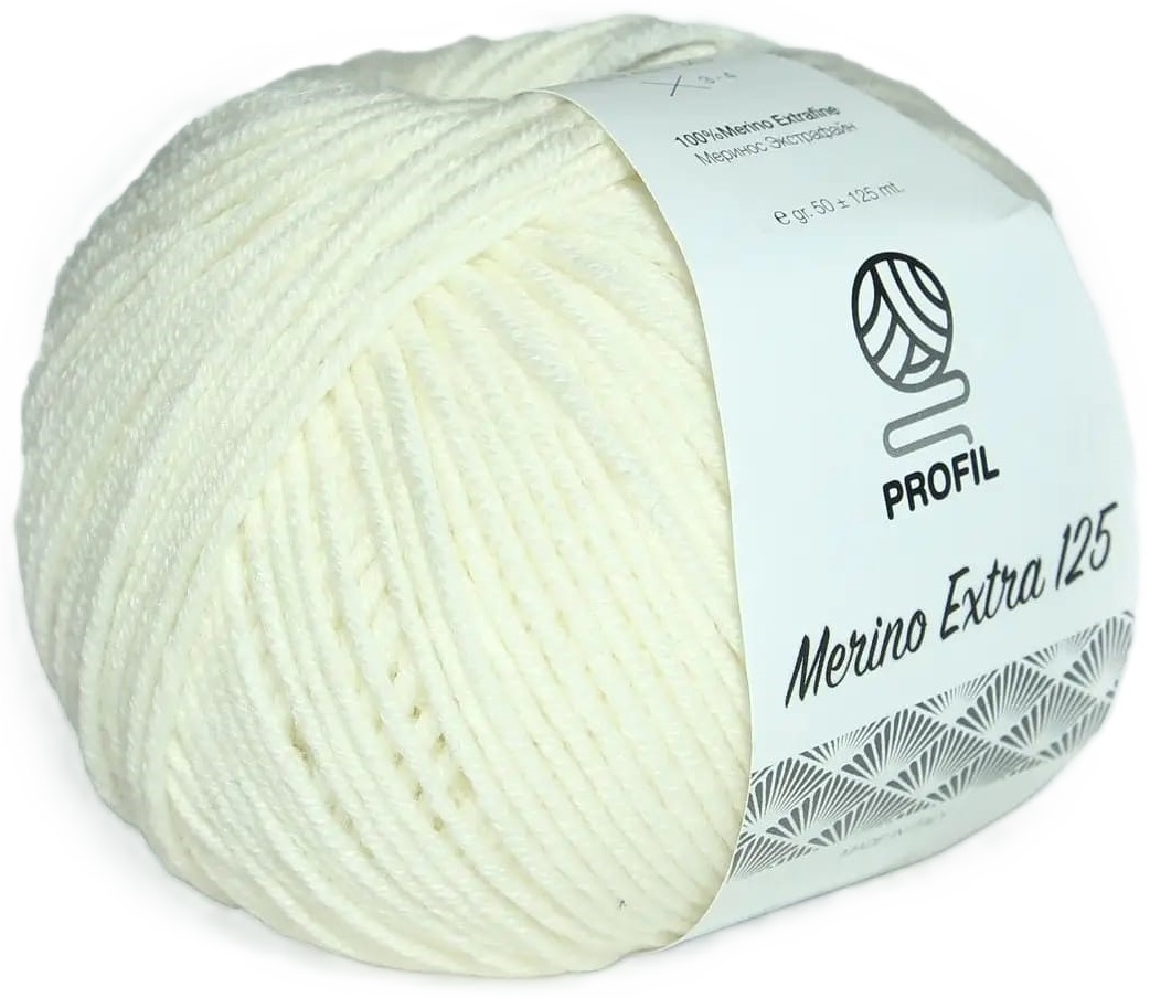 Купить Моток Merino Extra 125 (001) 125 м 50 г в Алматы – Магазин на ...