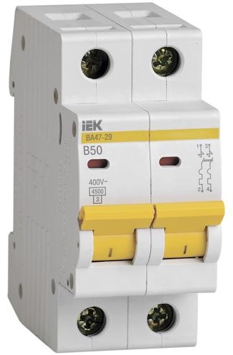 IEK автоматический выключатель 2P 50 A, 4.5 кА, 400 В