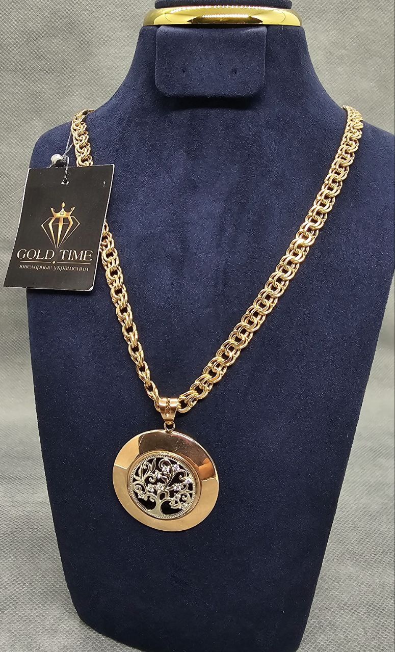 Колье GOLD TIME 883562963 длина 55 см вес 15.5 г золото, без вставок