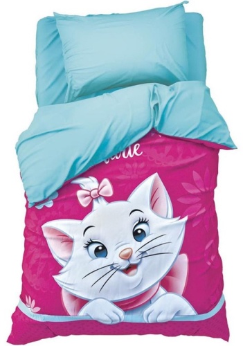 Комплект SIMA-LAND HOME Кошечка 1.5-спальный поплин, 1 наволочка: 50x70 см
