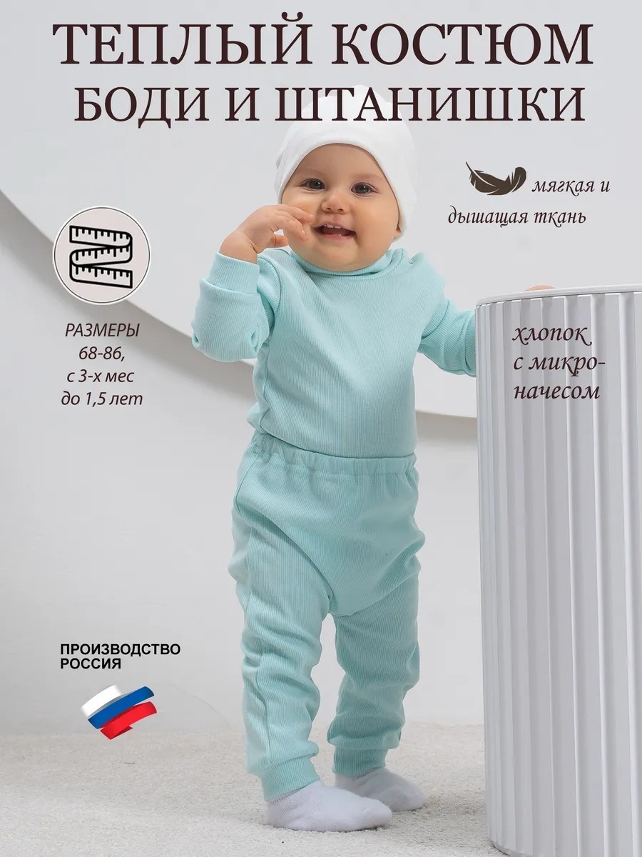 Набор боди бирюзовый