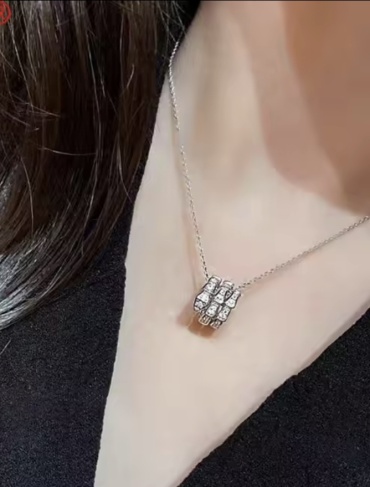 Цепь Stainless Steel длина 40 см бижутерный сплав страз