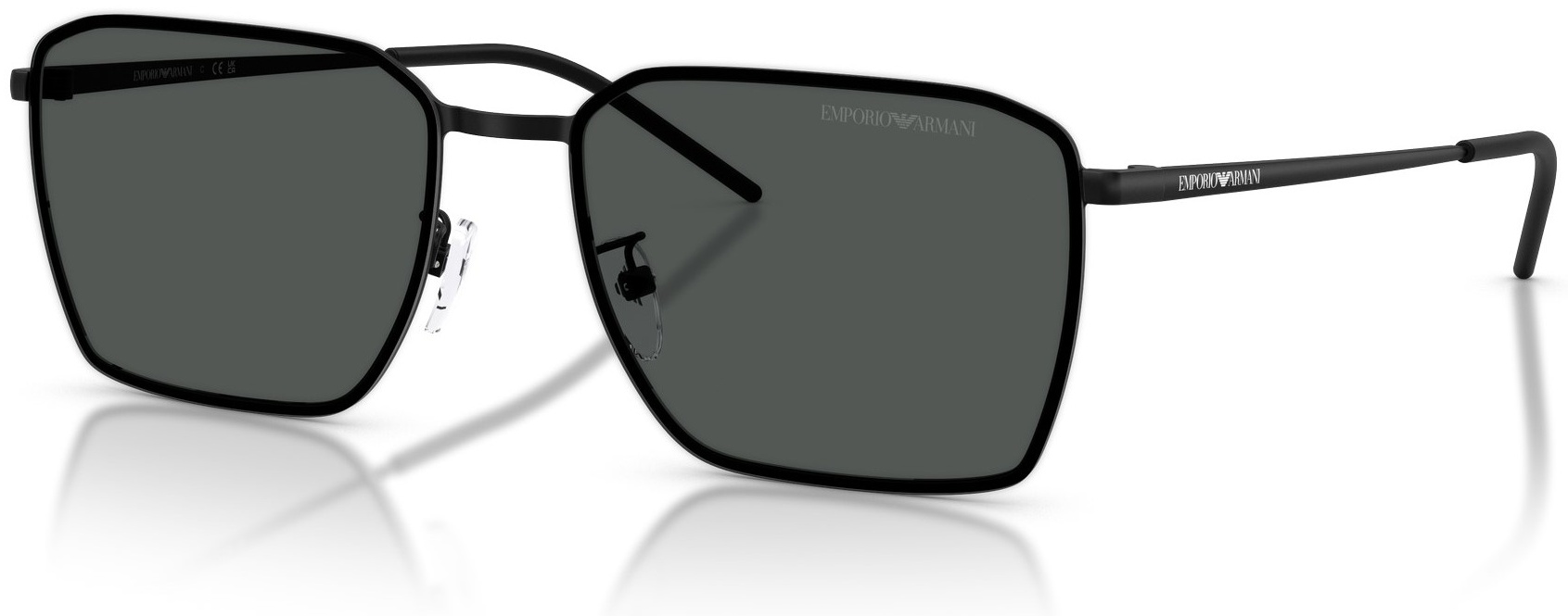 ARMANI солнцезащитные очки прямоугольные однотонные