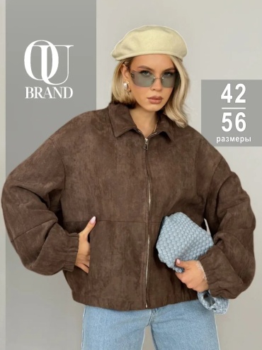 Демисезонная куртка OKSANA UTOVA BRAND коричневый