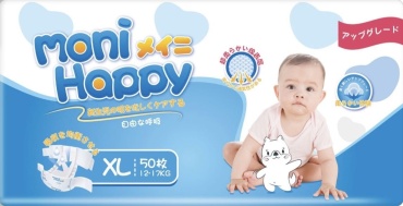 Подгузники MONI HAPPY Active Baby XL, 50 шт