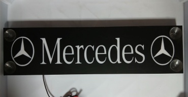 светящиеся табличка "MERCEDES"