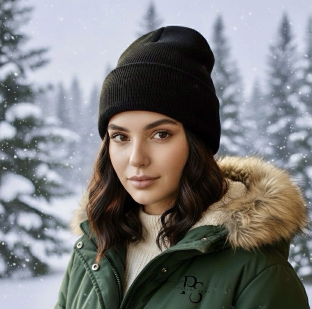 Шапка PERFECT SHOP размер универсальный, черный