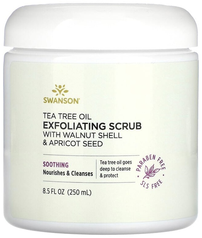 Swanson скраб Tea Tree Oil Exfoliating 250 мл