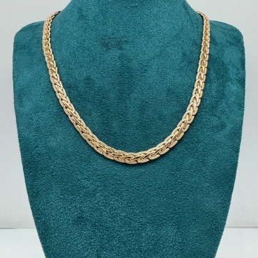 Цепь Xuping Jewelry длина 45 см нержавеющая сталь, медицинская сталь, медицинское золото без вставок