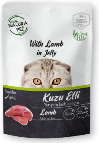 Eco Natura Pet Grain free кусочки в желе ягненок 85 г 1 шт