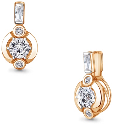 Подвеска AQUAMARINE А89442 вес 1.13 г серебро, фианит