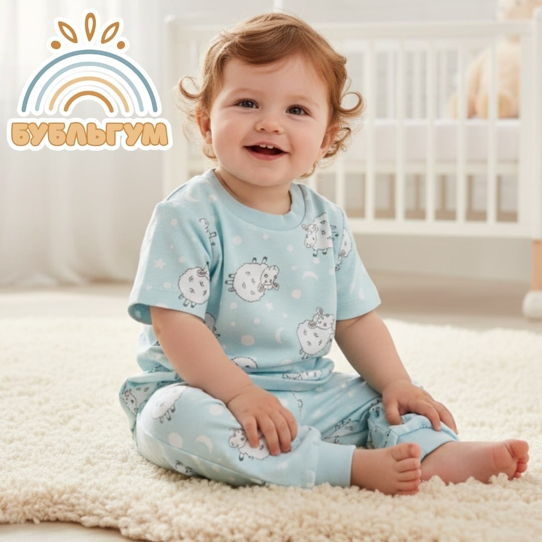 Пижама Si baby голубой