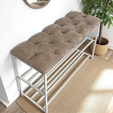 Банкетка-обувница UYDE KZ Lovely Home 88x33x55 см, металл