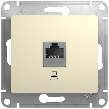 Systeme electric встраиваемая GSL000281K, компьютерный (RJ45) цвет бежевый