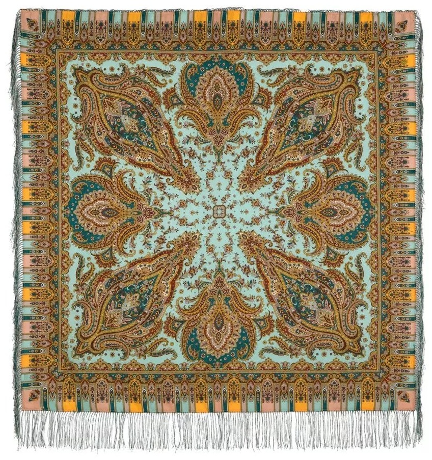 Платок Павловопосадский платок шерсть 125 x 125 см