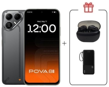 TECNO Pova 8 5G 8 ГБ/128 ГБ черный + подарок
