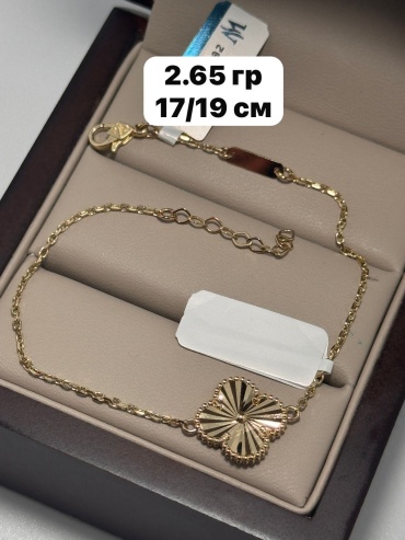 Italy Exclusive RJ Gold длина 17.19 см, вес 2.65 г золото, плетение якорное