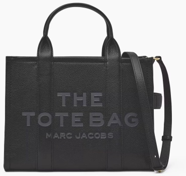 Сумка тоут MARC JACOBS натуральная кожа черный