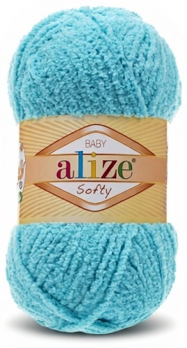 Моток Alize Softy 128 светлая бирюза 115 м 50 г