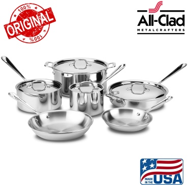 ALL-CLAD набор посуды D3 Cookware Set 18/10 10 в 1