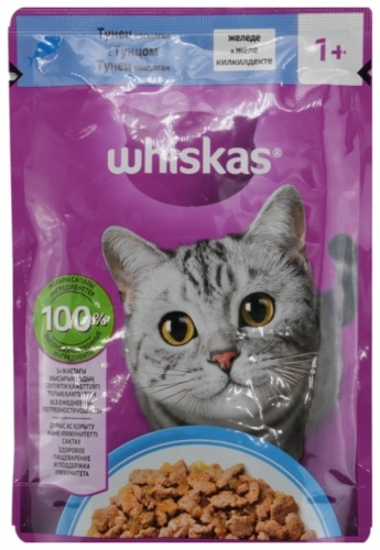 Whiskas кусочки в желе тунец 85 г 1 шт