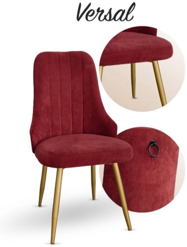Стул NED Versal, 85x50x50 см, терракотовый 1 шт.