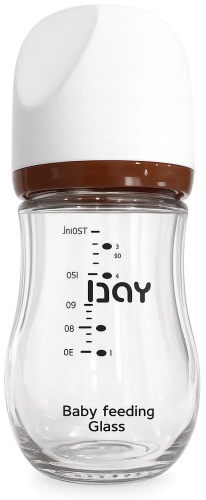 Бутылочка NAY Стеклянная бутылочка Nay для кормления-160 мл 160 мл коричневый