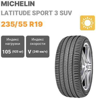 MICHELIN Latitude Sport 3 235/55 R19 105V