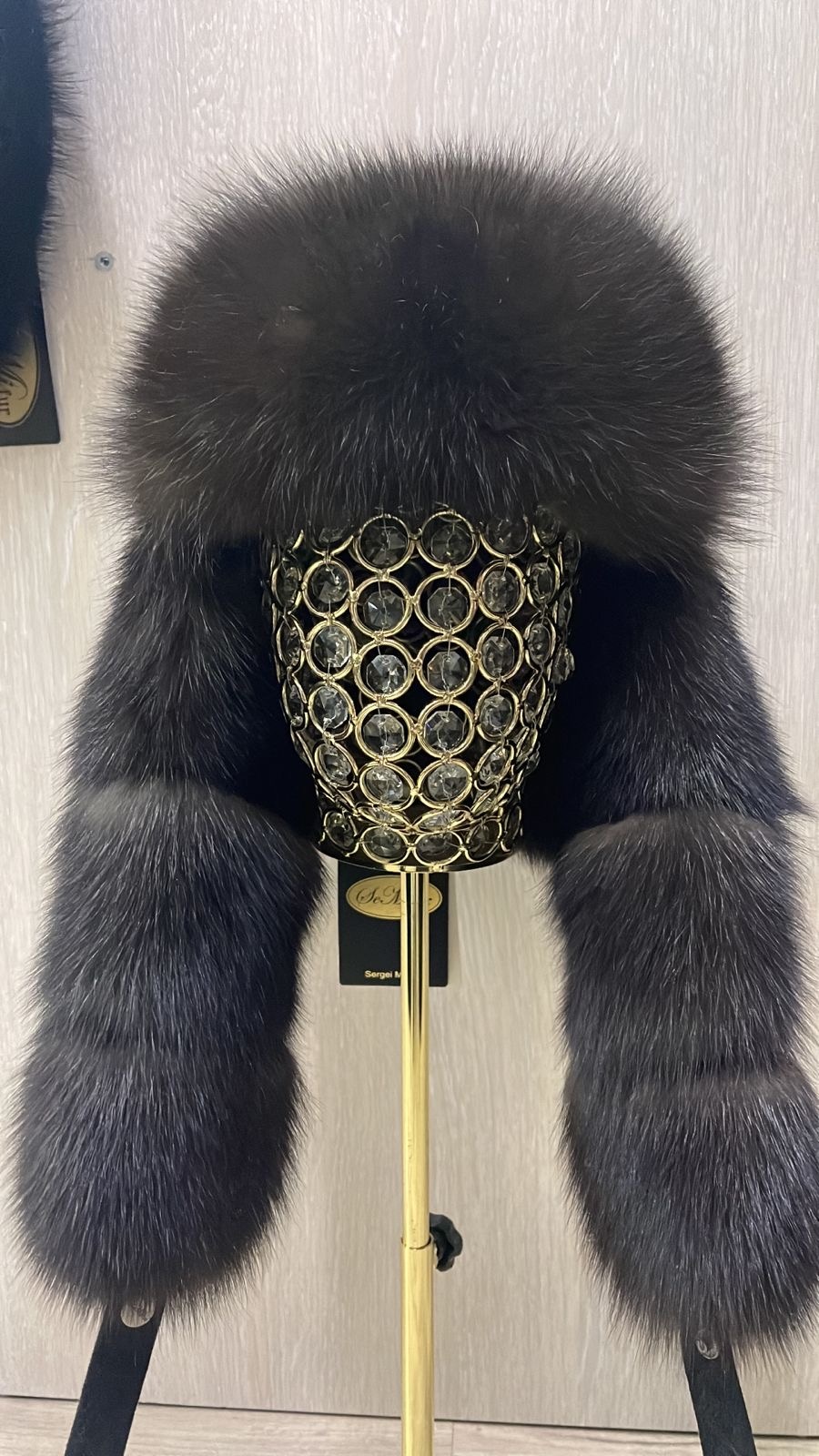 Ушанка SemiFur размер 56, 57, 58, 59, коричневый