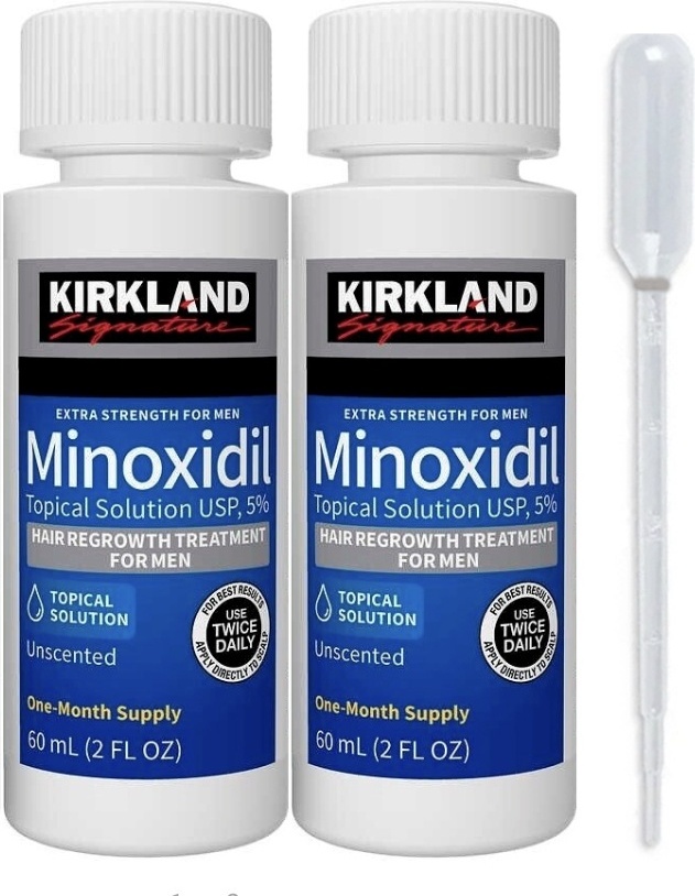 Kirkland Minoxidil 5% мини пипетка лосьон 2 шт по 60 мл