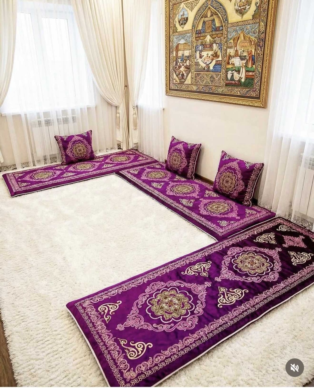 Hanym Jasay корпе 220x75 см, хлопок, синтепон, мультиколор