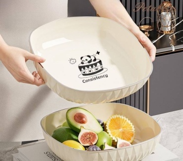 Eva Goods фруктовница красивая для сервировки и декора, квадратная 1 шт