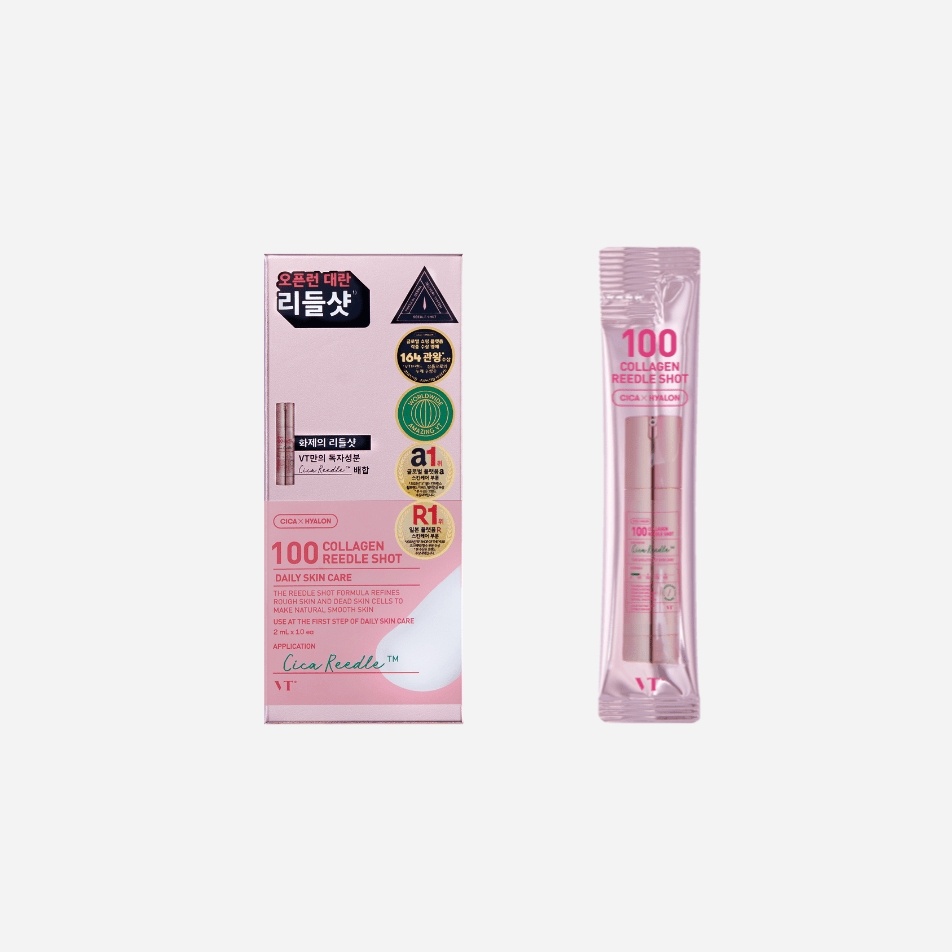 VT Cosmetics гель Collagen Reedle Shot 100 для лица 10 шт по 2 мл, фото 7
