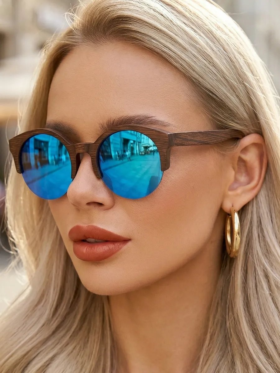 Timbersun солнцезащитные очки кошачий глаз однотонные