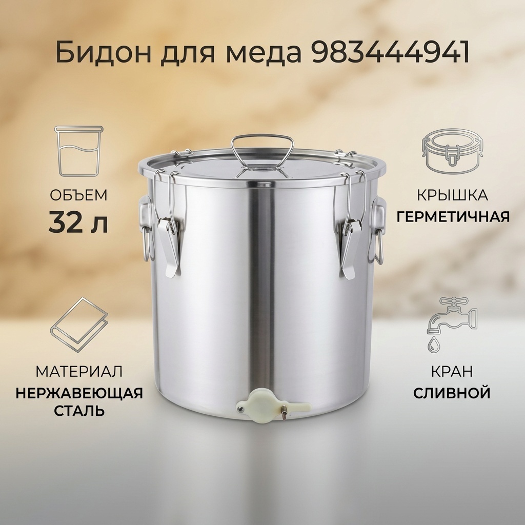 Бидон 983444941, нержавеющая сталь