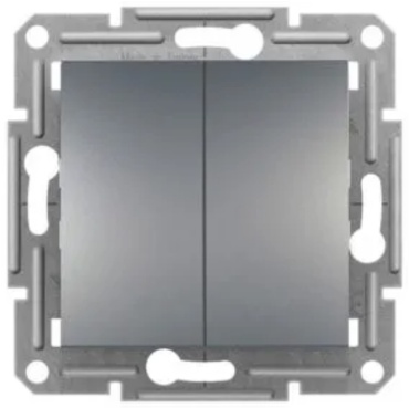 Выключатель клавишный Schneider Electric EPH0300162, серебристый