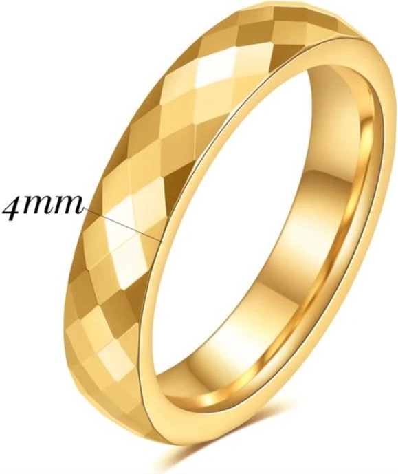 Кольцо CREO jewelry KF-183/18 размер 17 вольфрам, без вставок, золотистый