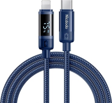 Кабель Mcdodo USB TypeC (M), Lightning, 1.2 м, синий